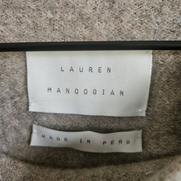 Lauren Manoogian Tan Felt Sweater In Moth - Picture 10 of 13
